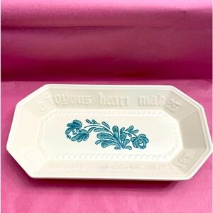 Pfalzgraff Stoneware Yorktowne Blue Floral Bread Loaf Tray